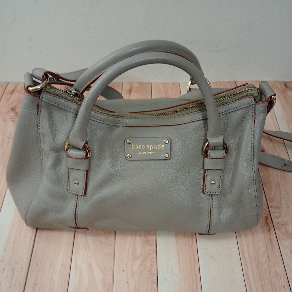 Kate Spade Woman's Grey Leather Handbag
